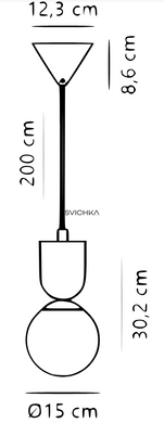 Підвісний світильник Nordlux Sadie, Black