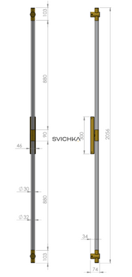 Настінний світильник Pikart 37744-2 Axis, 4000K, White