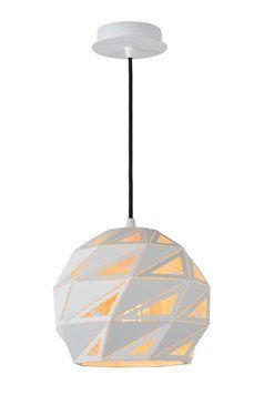 Підвісний світильник Lucide MALUNGA &Oslash; 25 cm 1xE27 White, WHITE, Білий, Білий