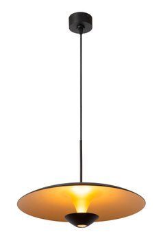 Підвісний світильник Lucide KENNETH &Oslash; 40 cm LED Dim. 1x12W 2700K Black, BLACK, Matt Gold / Brass, Чорний