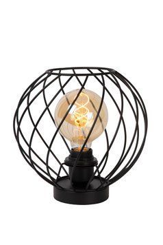 Настільна лампа Lucide DANZA &Oslash; 25 cm 1xE27 Black, BLACK, Чорний, Чорний, Чорний