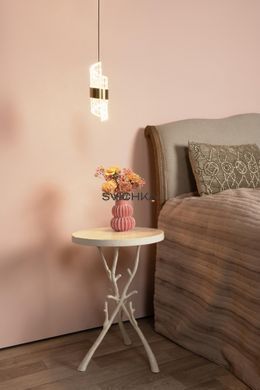 Підвісний світильник Lucide KLIGANDE &Oslash; 13 cm LED 1x9W 2700K Matt Gold / Brass, Matt Gold / Brass, Прозорий, Matt Gold / Brass