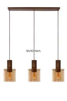 Подвесной светильник Lucide TOLEDO &Oslash; 20 cm 3xE27 Amber