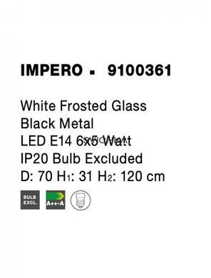 Подвесной светильник Nova luce Impero 6 Black