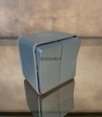 Двоклавішний перемикач у зборі IP55 для поверхневого монтажу Schneider Electric Mureva Styl, Чорний, Чорний