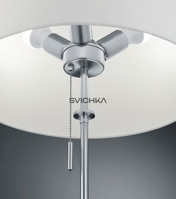 Торшер Trio 409100307 Lyon, Нікель матовий, Нікель матовий, Сріблястий