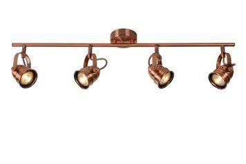 Стельовий точковий світильник Lucide CIGAL LED GU10 4x5W 2700K Copper, Copper, Мідний