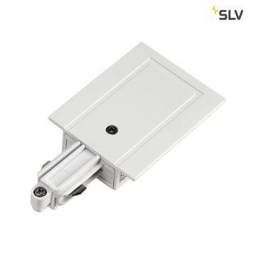 Ввод питания slv для высоковольтной однофазной встраиваемой шины, заземление слева, white