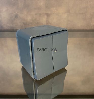 Двоклавішний перемикач у зборі IP55 для поверхневого монтажу Schneider Electric Mureva Styl, Чорний, Чорний