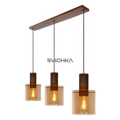 Подвесной светильник Lucide TOLEDO &Oslash; 20 cm 3xE27 Amber