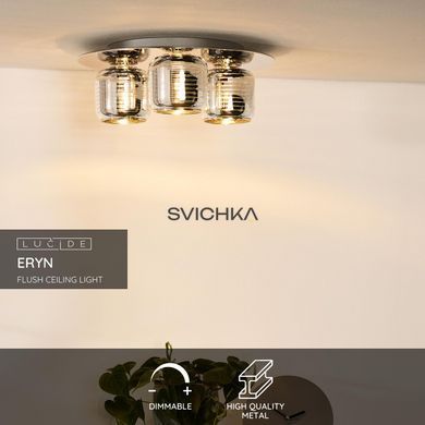 Стельовий світильник Lucide ERYN &Oslash; 38 cm 3xG9 Chrome, Chrome, Хром, Хром