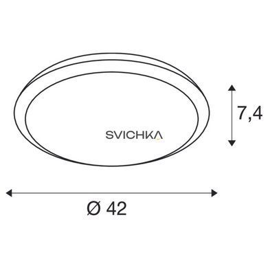Настенно-потолочный светильник RUBA 16 CW, 3000/4000K, White
