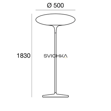 Торшер Linea Light Squash_FL 7628, Білий