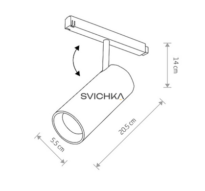 Трековый светильник Nowodvorski LVM Spot Led 1x15w 3000K