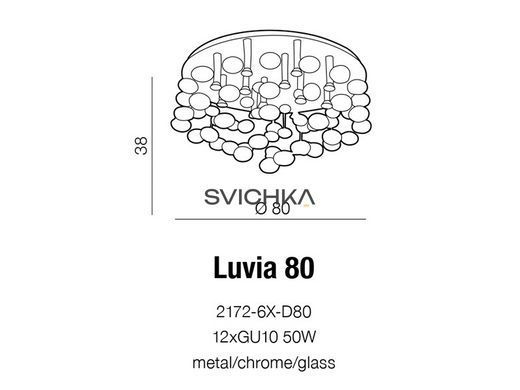 Підвісний світильник AZzardo LUVIA 80 AZ2542 (21726XD80CH), Хром