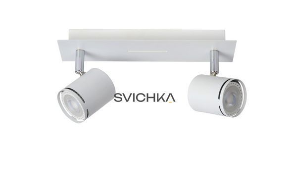 Стельовий точковий світильник Lucide RILOU LED Dim. GU10 2x5W 3000K White, WHITE