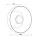 Бра KLOODI DECO WA-WL8244-D230 GD/TR, Прозорий, Золотий