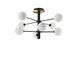 Люстра Ideal Lux Cosmopolitan pl8, Black/White, Белый; черный, Прозрачный, Черный, Белый