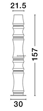 Торшер Nova luce ANAPNOE, Black/Clear