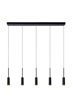 Підвісний світильник Lucide TUBULE LED 5x7W 2700K Black, BLACK