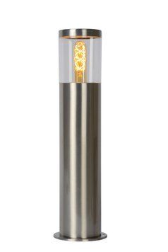 Вуличний стовпчик Lucide FEDOR 1xE27 IP44 Satin Chrome, Satin Chrome