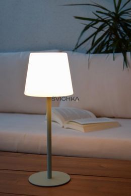 Акумуляторна настільна лампа для дому та вулиці Lucide TYON Battery pack/batteries LED Dim. IP65 Green, Green, Зелений, Опал, Опал