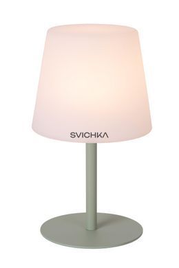 Акумуляторна настільна лампа для дому та вулиці Lucide TYON Battery pack/batteries LED Dim. IP65 Green, Green, Зелений, Опал, Опал