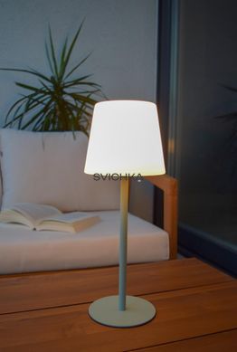 Акумуляторна настільна лампа для дому та вулиці Lucide TYON Battery pack/batteries LED Dim. IP65 Green, Green, Зелений, Опал, Опал