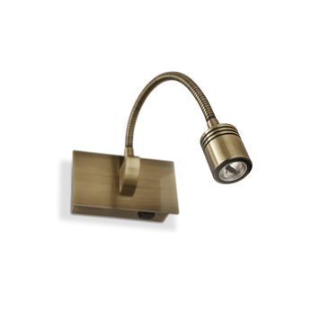 Бра на гибкой ножке Ideal Lux DYNAMO AP1 Antique Brass 121352
