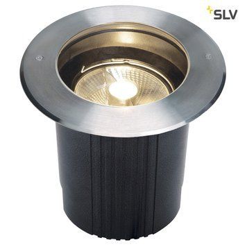 Врізний вуличний світильник SLV DASAR 229230, Срібний