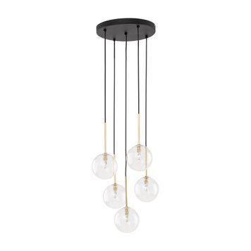 Підвісний світильник TK Lighting NILOS 5, Black/Gold