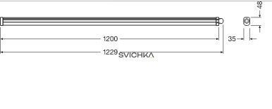 Настінно-стельовий світильник Ledvance DAMP PROOF SLIM ECO 1200 36W 4000K