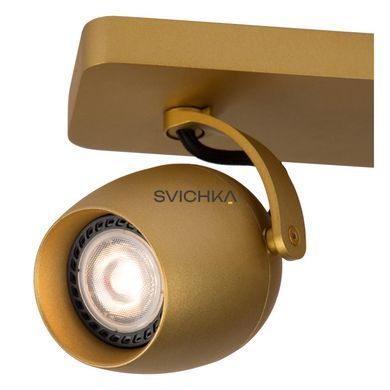Потолочный точечный светильник Lucide PRESTON LED Dim to warm GU10 2x5W 2200K/3000K Matt Gold / Brass
