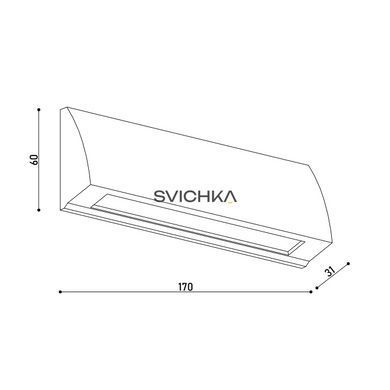 Светильник ступенчатый KDWL-RAM170 6W 3K AN