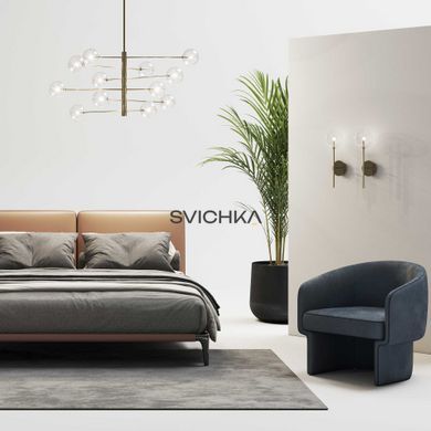 Бра Ideal Lux 345321 EQUINOXE AP1, Brass/Amber