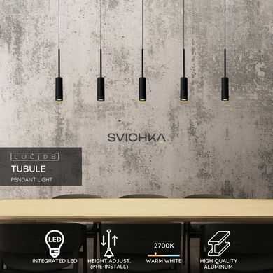 Подвесной светильник Lucide TUBULE LED 5x7W 2700K Black