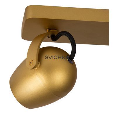 Потолочный точечный светильник Lucide PRESTON LED Dim to warm GU10 2x5W 2200K/3000K Matt Gold / Brass