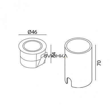 Подсветка LTX IN WALL RING,  3000К, Steel