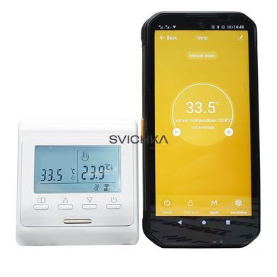 Терморегулятор ECOTERM E51.716 WI-FI с расширенным функционалом настроек по интернету