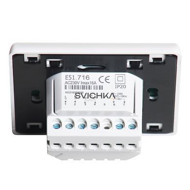 Терморегулятор ECOTERM E51.716 WI-FI с расширенным функционалом настроек по интернету