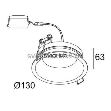 Точковий світильник Delta Light DIRO SBL S 202 295 83 W