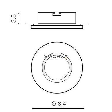 Встроенный уличный светильник AZzardo IKA ROUND IP65 AZ2865