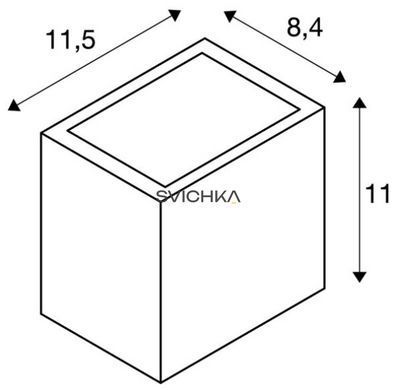 Настінний вуличний світильник SLV SITRA CUBE WL1002034, Коричневий, Коричневий, Іржавий, Іржавий