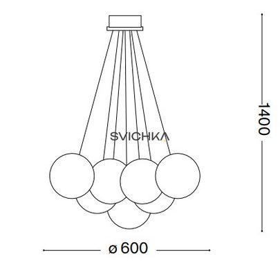 Ideal Lux MAPA SAT SP7 Никель 176062