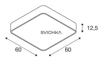 Потолочный светильник SLV MEDO 60, 3000К