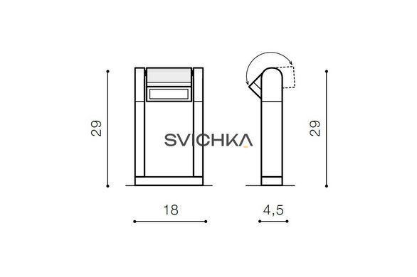 Вуличний ліхтар AZzardo FRAME IP54 SPIKE, Black, Чорний, Чорний, Чорний