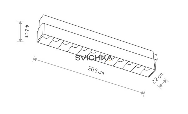 Трековый светильник Nowodvorski LVM Focus Led 1x9w 4000K