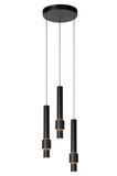 Подвесной светильник Lucide MARGARY &Oslash; 28 cm LED Dim. 3x4W 2700K Black