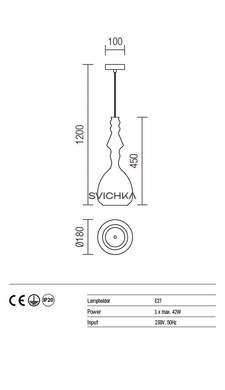 Подвесной светильник REDO 01-1082 AMBIX Champagne