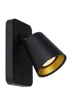 Бра Lucide TURNON LED Dim to warm GU10 1x5W 2200K/3000K Black, BLACK